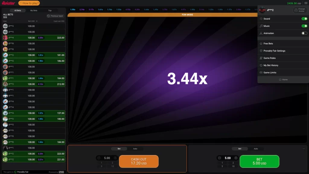 Aviator Game Design