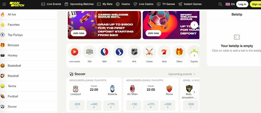 Parimatch Website