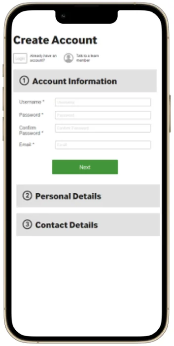 BetWay Create Account